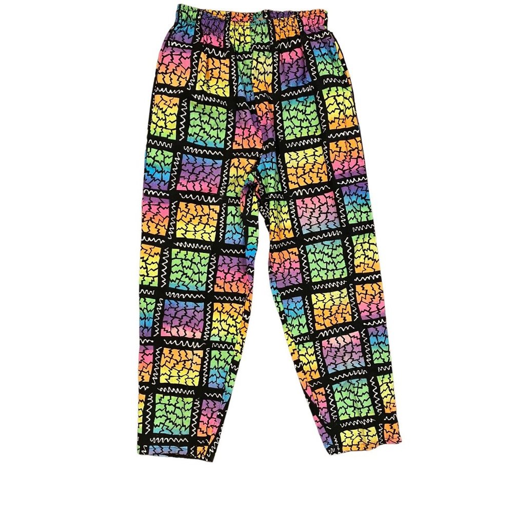 Vintage Neon Pants 1980s Neon Jams World Style Pants